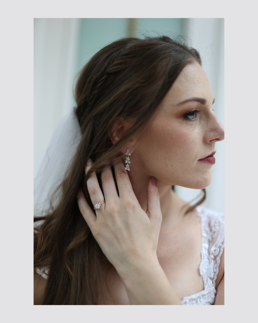 The Strelitzia Drop Earrings by Irresistible Diamonds Group